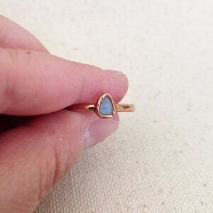 Copper opal ring